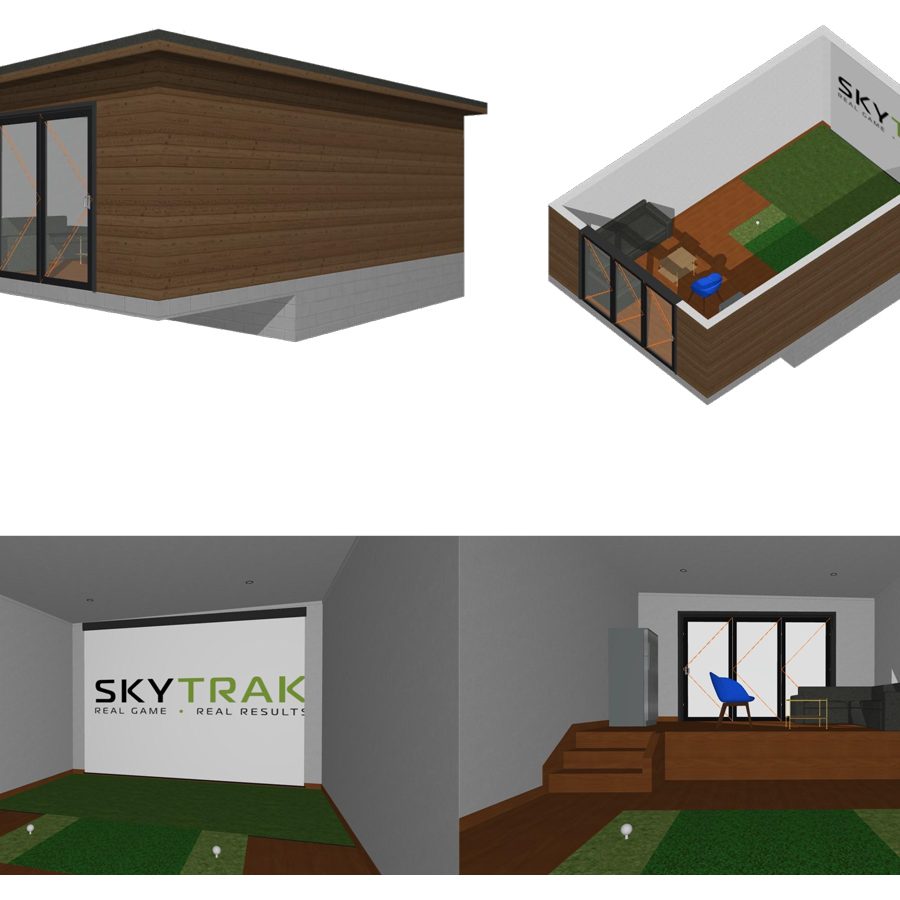 Golf Simulator Cabins Caddy Concept Design