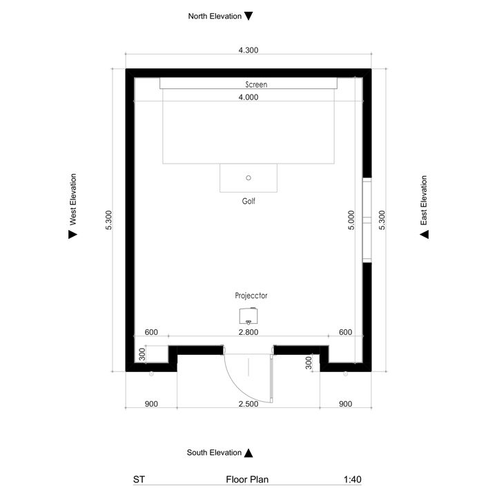 Golf Simulator Cabins Solo Concept Design