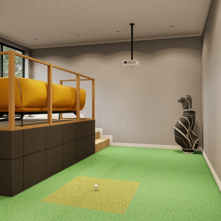 Golf Simulator Cabins Tee Room Concept Design