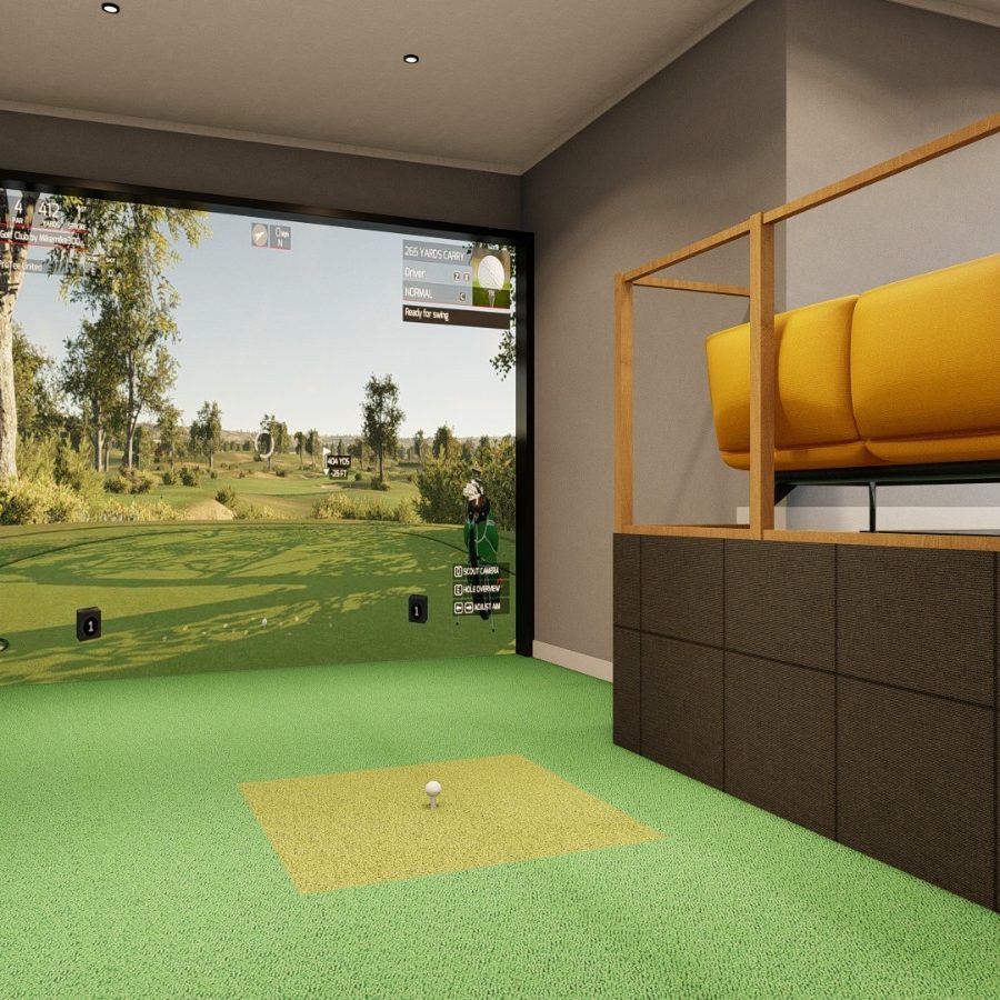 Golf Simulator Cabins Tee Room Concept Design