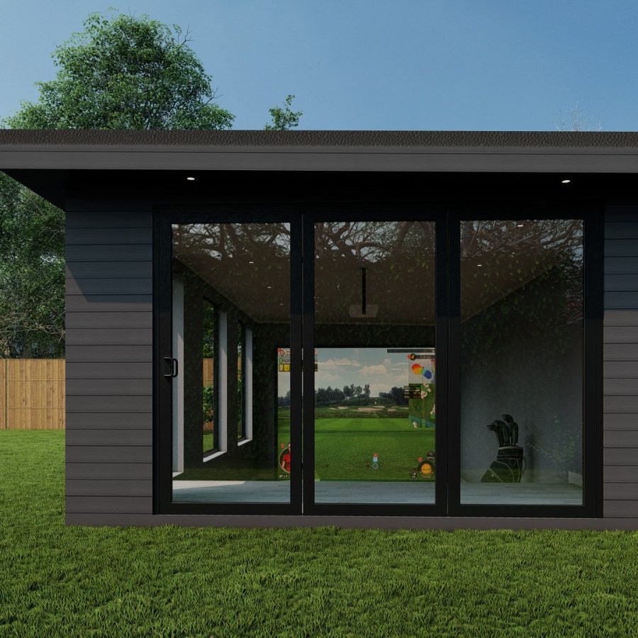 Golf Simulator Cabins Glass House Concept Design