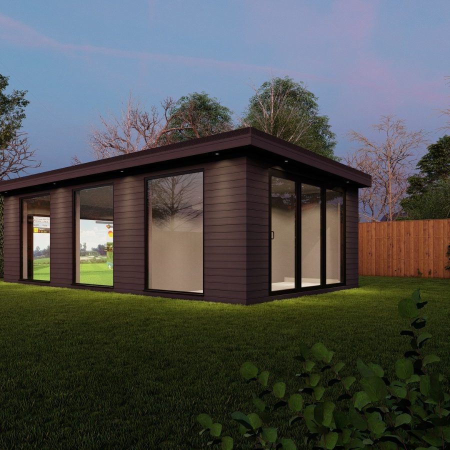 Golf Simulator Cabins Glass House Concept Design