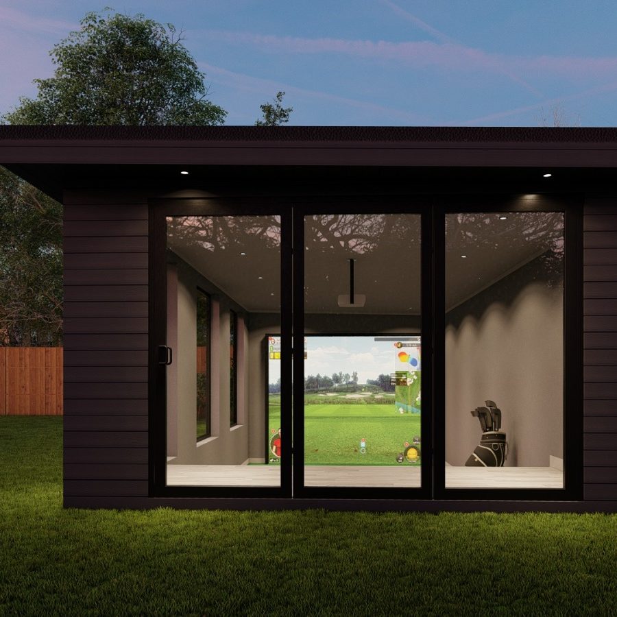 Golf Simulator Cabins Glass House Concept Design